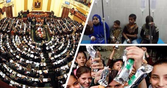 "الوجبة المدرسية" على مائدة البرلمان.. نواب يطالبون بإلغائها بعد تكرار حالات التسمم.. ويؤكدون: "مافيا" تعمل بها ونتحدى وزير التعليم يأكل منها.. 80% من تكلفتها "نقل ومرتبات موظفين.. ويجب تحويلها لـ"دعم نقدى" 