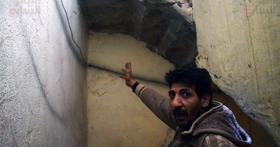 إخلاء 12منزلا و إغلاق مدرسة بعد تصدع المبانى بسبب هبوط أرضى بإمبابة