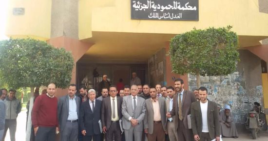 وقفة احتجاجية لمحاميى البحيرة للتضامن مع زملائهم المحبوسين بالمنيا