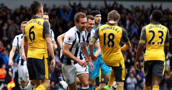 ملخص وأهداف مباراة أرسنال وويست بروميتش بالدورى الإنجليزى 3-1