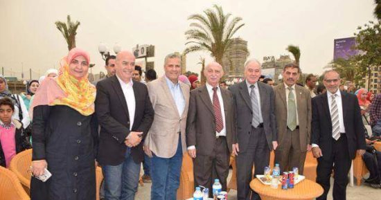 الحلو ورئيس الجالية السورية يحضران الملتقى المصرى السورى بمركز شباب الجزيرة 
