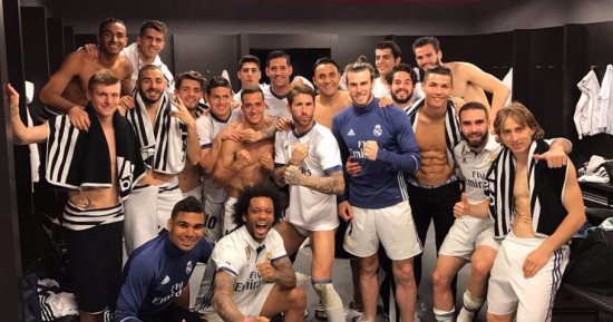 صورة احتفال لاعبى ريال مدريد تكشف حجم معاناة جاريث بيل بعد لقاء بلباو
