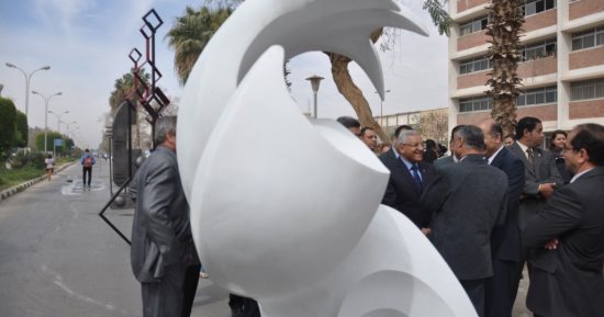  بالصور .. افتتاح معرض ختام ملتقى النحت الأول "بفنون المنيا"