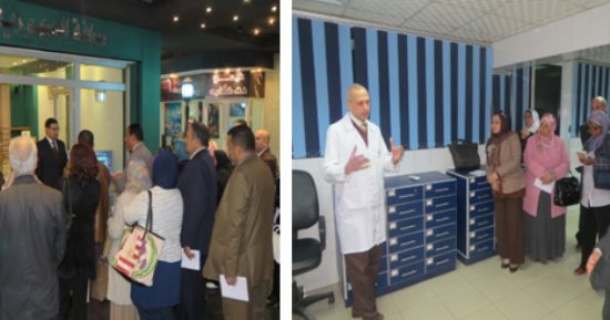 العاملون بالتربية والتعليم يزورون الأدلة الجنائية ومسرح الجريمة بالأمن العام