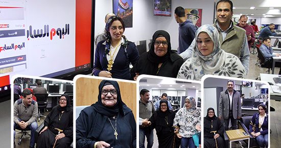 اليوم السابع يستقبل الحاجة سبيلة بعد تبرعها بثروتها لصندوق" تحيا مصر"