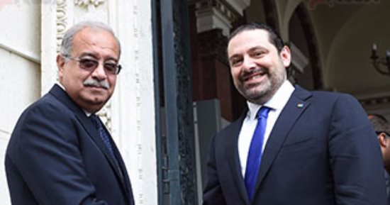 اجتماعات اللجنة المصرية اللبنانية برئاسة  شريف إسماعيل وسعد الحريرى