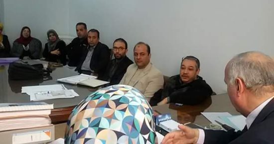 اجتماع بمستشفى بنها الجامعى لمناقشة الخطة السنوية لمكافحة العدوى