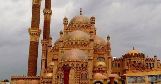 بالصور.. "جامع الصحابة" تحفة معمارية يفتتحه وزير الأوقاف بشرم الشيخ اليوم