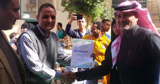 رئيس مدينة أبوزنيمة بجنوب سيناء يستقبل وفد مبادرة "معا ضد السرطان"