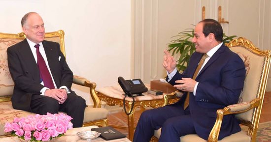 السيسي لرئيس الكونجرس اليهودى العالمى: مصر منفتحة على المجتمع الأمريكى