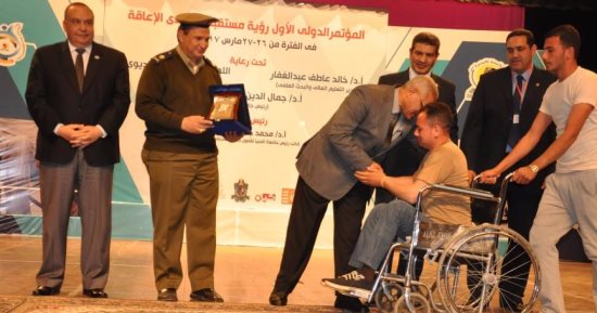 افتتاح المؤتمر الدولى الأول لمتحدى الاعاقة بجامعة المنيا 