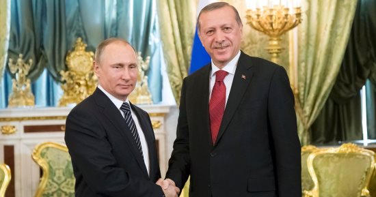 أردوغان يناقش مؤتمر الحوار السورى مع بوتين خلال زيارة سوتشى الروسية