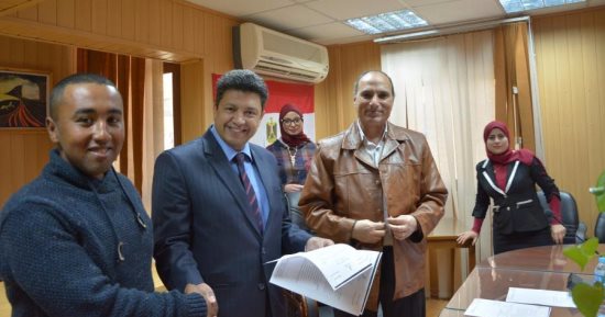 رئيس جامعة دمياط يلتقى المعيدين الجدد