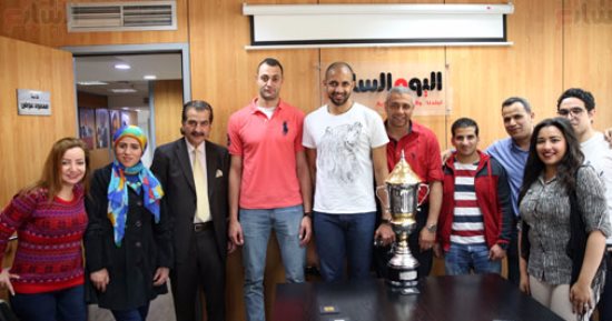 بالصور.. "اليوم السابع" يحتفل بأبطال الأهلى عقب التتويج بلقب أفريقيا للطائرة