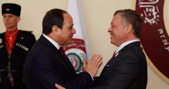 ملك الأردن يؤكد للرئيس السيسي تضامن بلاده مع مصر فى مواجهة الإرهاب