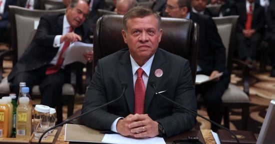 ملك الأردن يعزى الرئيس السيسى فى ضحايا الهجوم الإرهابى على كنيسة حلوان