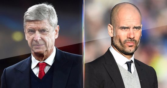 أرسنال × مانشستر سيتى.. فينجر 2 - 5 جوارديولا