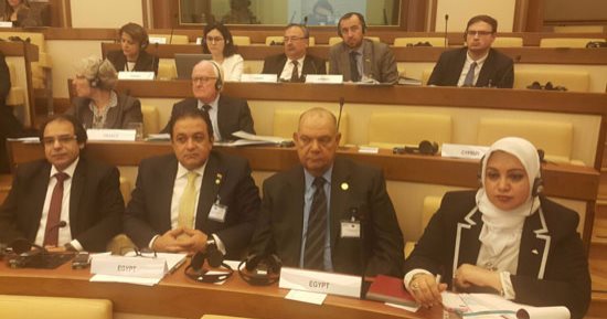 بالصور. النائب محمد ماهر فى الجلسة الختامية لمؤتمر مكافحة الإرهاب بالأمم المتحدة.. ووفد البرلمان يزور سفارة مصر بروما