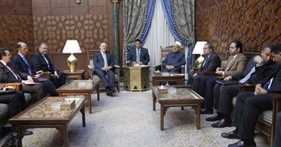 بالصور.. رئيس الجمعية العامة للأمم المتحدة يصل مشيخة الأزهر للقاء أحمد الطيب