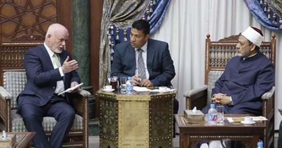 رئيس الجمعية العامة للأمم المتحدة  يزور مشيخة الأزهر ويلتقى الإمام الأكبر