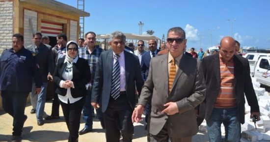 محافظ كفر الشيخ يتفقد أعمال تطوير مصيف بلطيم استعدادا لإحتفالت شم النسيم