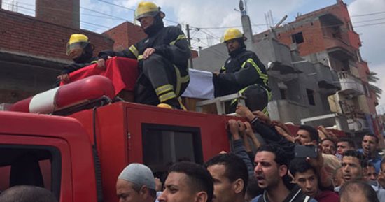 بالصور.. جنازة عسكرية لشهيد حادث تفجير الغربية بمسقط رأسه فى كفر الزيات