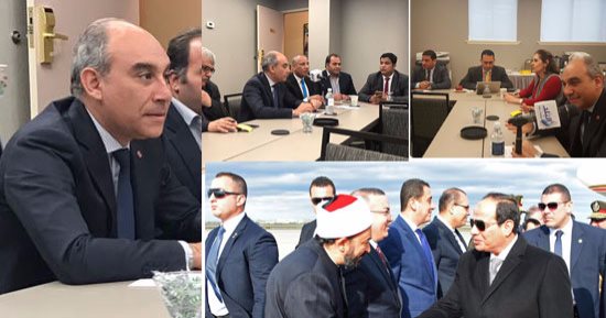 بالفيديو.. متحدث الرئاسة من أمريكا للوفد الإعلامى المرافق للسيسى.. الزيارة تهدف لبدء التنسيق مع إدارة ترامب.. الرئيس يسعى لتطوير  برامج المساعدات لمصر.. ويؤكد: القضية الفلسطينية وليبيا حاضرتان بمباحثات واشنطن