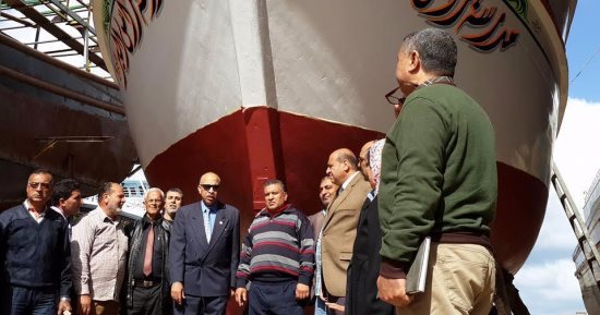 الإنتهاء من التجديد السنوى لمركب الصيد بمدرسة رأس البر بـ60 الف جنية