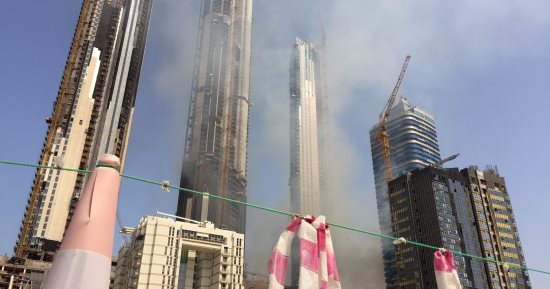 ننشر فيديو وصور حريق أبراج "فاونتين فيوز" فى دبى