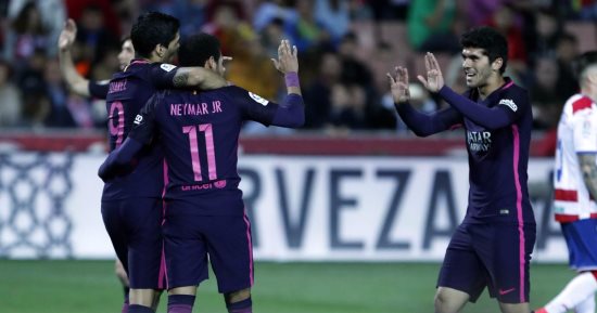 ملخص وأهداف فوز برشلونة على غرناطة 4 - 1 فى الليجا 