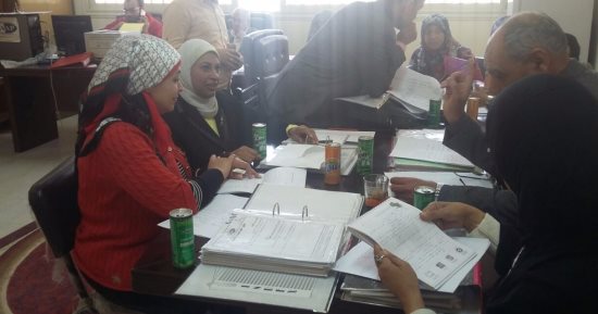 بالصور .. مركز ضمان الجودة بجامعة المنيا يتفقد كلية التمريض