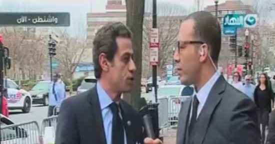 مصطفى الجندى من واشنطن: أمريكا تعطى مصر قدرها اليوم واستقبلت الرئيس بحفاوة