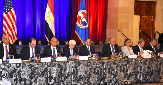 السيسي: استثمارات أمريكا فى مصر 21.3 مليار دولار بـ2015 ونتطلع لزيادتها