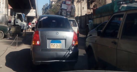 كثافات مرورية بكوبرى 15 مايو بسبب التجمع المدرسى