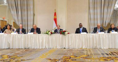 السيسي لدوائر الفكر الأمريكية: مصر بلغت درجة كبيرة من الاستقرار والأمن بعد سنوات من التقلبات السياسية.. ونراعى التوازن بين الإصلاح والتصدى للمنظمات الإرهابية.. وعلاقتنا بأمريكا قائمة على الشراكة الاستراتيجية