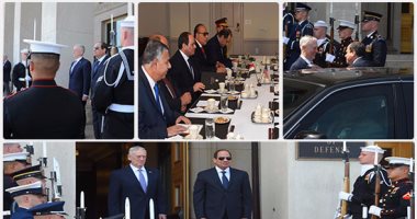 السيسى يحارب الإرهاب من أمريكا..  الرئيس يلتقى مدير الاستخبارات  ويزور "البنتاجون".. ويشدد على ضرورة تجفيف منابع الإرهاب..  ويؤكد: موقف مصر ثابت بشأن أزمات المنطقة ويستند إلى "استعادة كيان الدولة الوطنية"