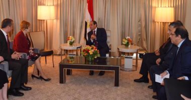 السيسى يلتقى رئيس لجنة اعتمادات الدفاع بالكونجرس وكريستين لاجارد