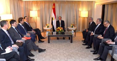 السيسي يستقبل وزير الخزانة الأمريكى بمقر إقامته بواشنطن