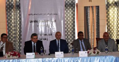 إفتتاح ورشة خفض المياه الجوفية بأسوان بحضور وزير التعليم العالى السابق
