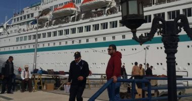 بالصور.. وصول 1280سائحا على متن السفينة " AL.BATROS " لميناء بورسعيد