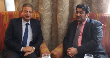 وزير الرياضة يلتقى نظيره الكويتى لبحث التعاون المشترك