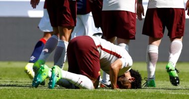 شاهد.. ملخص لمسات محمد صلاح فى مباراة روما وبولونيا.. هدف وانطلاقات