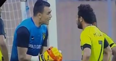 بالفيديو.. الحضرى ينحنى لـ جنش.. وحديث خاص بين الشناوى قبل موقعة بتروسبورت