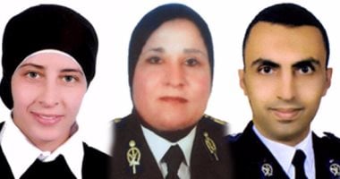 ننشر صور شهداء الشرطة فى حادث تفجير كنيسة مار مرقس بالإسكندرية