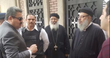 بالصور. .مدير أمن الجيزة يتفقد الخدمات الأمنية بالكنائس
