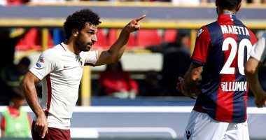 شاهد.. محمد صلاح أفضل لاعب فى روما بنسبة 97%