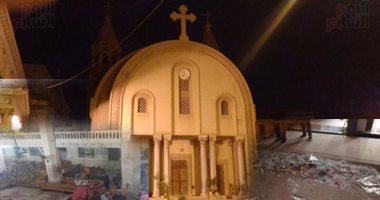 بالصور.. ننشر تفاصيل التقرير المبدئى للجان الفنية لمعاينة كنيستى طنطا والإسكندرية.. "بحوث الإسكان": الانفجارات لم تؤثر على سلامة المبانى الإنشائية.. ارتفاع بهو كنيسة طنطا سبب عدم تأثر هيكلها الخرسانى