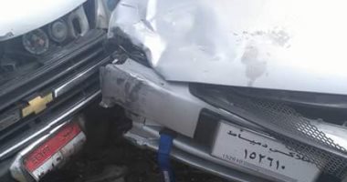 إصابة شخصين فى حادث تصادم سيارة ملاكى وربع نقل بدمياط