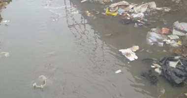 بالصور.. أهالى "فاطمة الزهراء" بأسوان يشكون غرق المنطقة بمياه الصرف