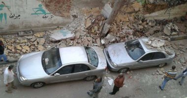 قارئ يشارك بصور لانهيار سور مدرسة "النيل الثانوية بنين" بالإسكندرية